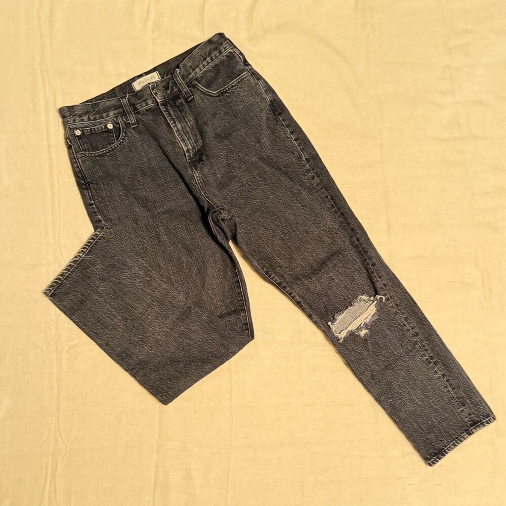 Madewell The Perfect Vintage Jean sz 29 distressed black